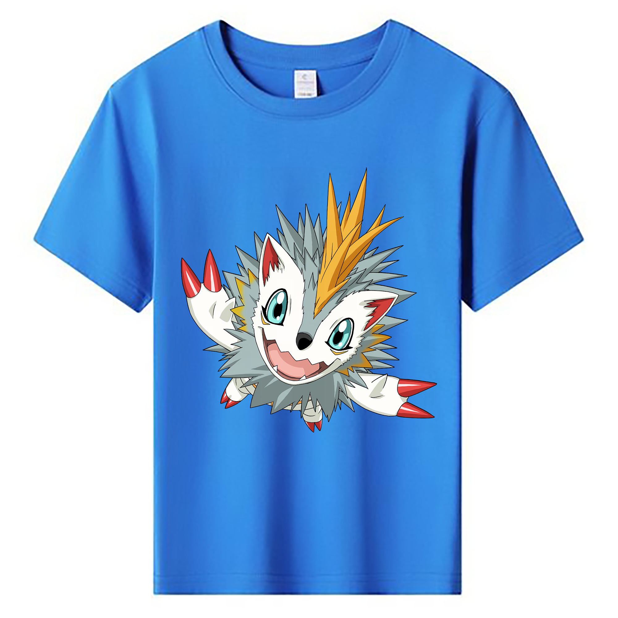 （画像用） Digimon デジタルモンスター/デジモン 綿100％キッズTシャツ（フロントプリント）